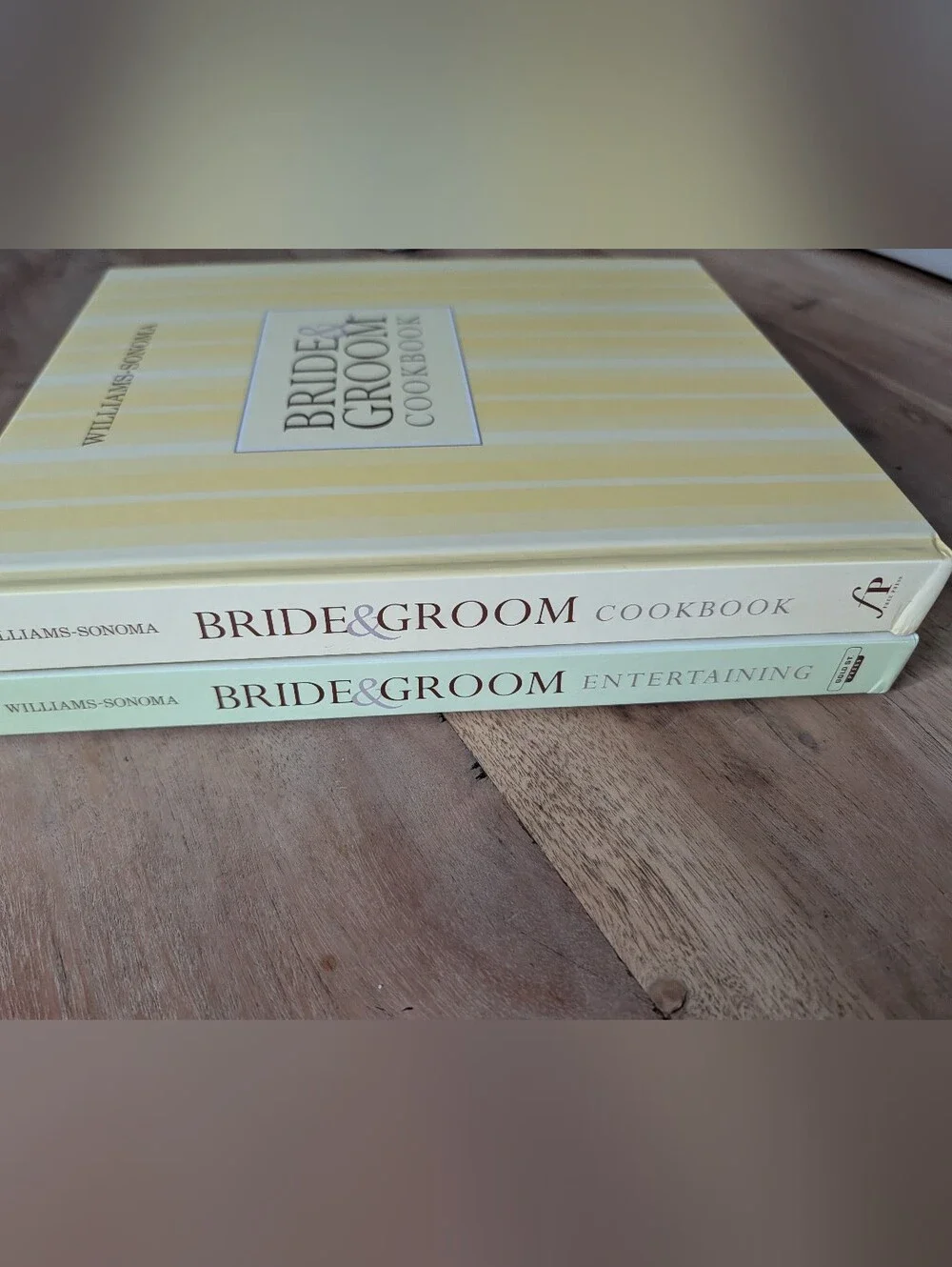 Vintage 2007 Williams-Sonoma Bride & Groom Cookbook Set Entertaining Recipes *